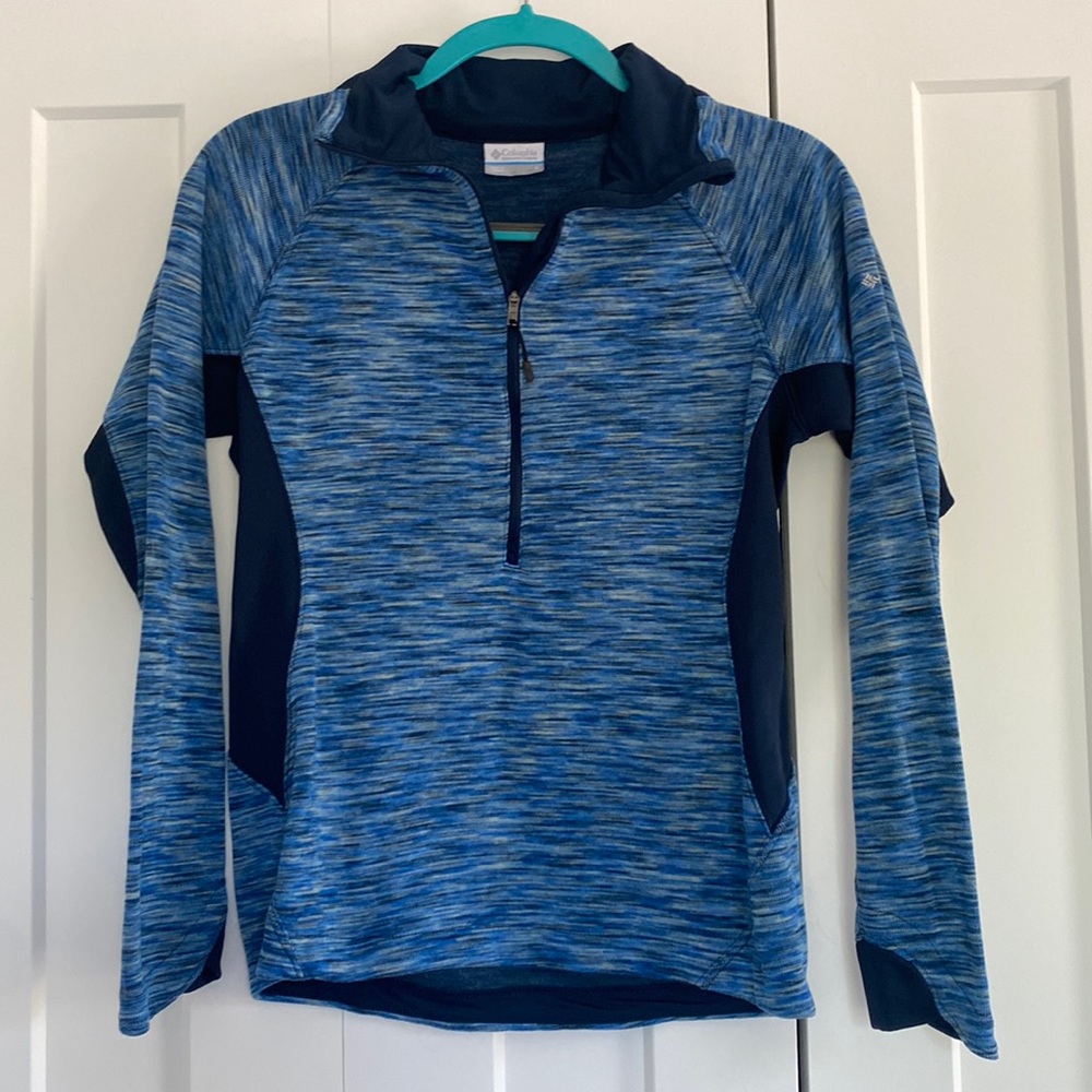 Columbia Quarter Zip Fleece- Blue, Women’s, Small